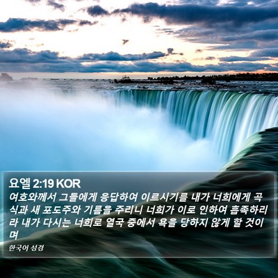 요엘 2:19 KOR Bible Verse Image