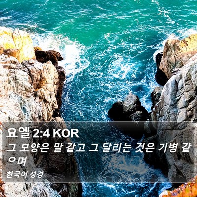 요엘 2:4 KOR Bible Verse Image