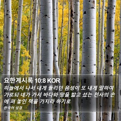 요한계시록 10:8 KOR Bible Verse Image