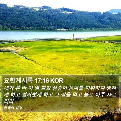 요한계시록 17:16 KOR Bible Verse Image