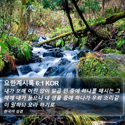 요한계시록 6:1 KOR Bible Verse Image