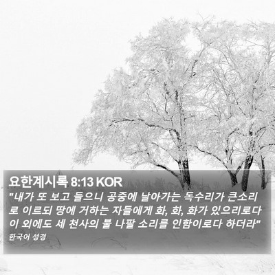 요한계시록 8:13 KOR Bible Verse Image