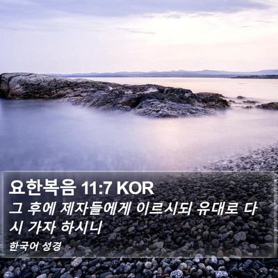 요한복음 11:7 KOR Bible Verse Image