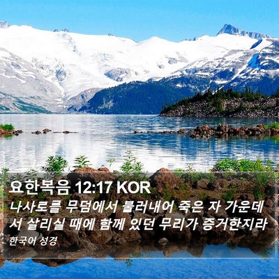 요한복음 12:17 KOR Bible Verse Image