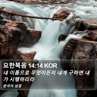 요한복음 14:14 KOR Bible Verse Image