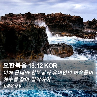 요한복음 18:12 KOR Bible Verse Image
