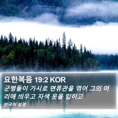 요한복음 19:2 KOR Bible Verse Image