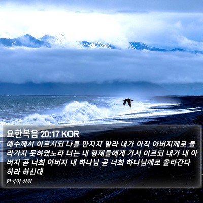 요한복음 20:17 KOR Bible Verse Image