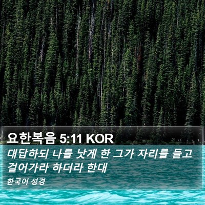 요한복음 5:11 KOR Bible Verse Image