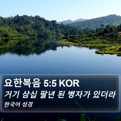 요한복음 5:5 KOR Bible Verse Image