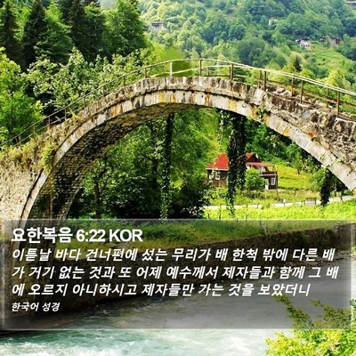 요한복음 6:22 KOR Bible Verse Image