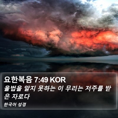 요한복음 7:49 KOR Bible Verse Image