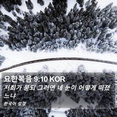 요한복음 9:10 KOR Bible Verse Image