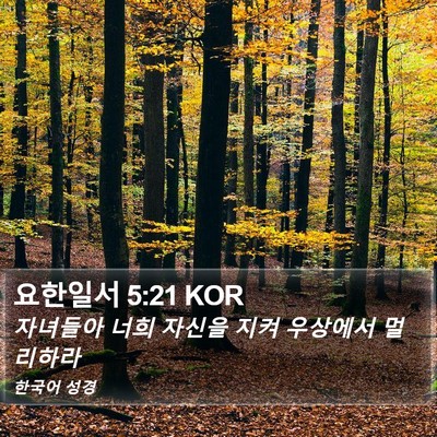 요한일서 5:21 KOR Bible Verse Image