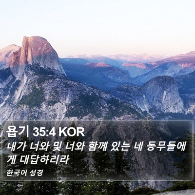 욥기 35:4 KOR Bible Verse Image