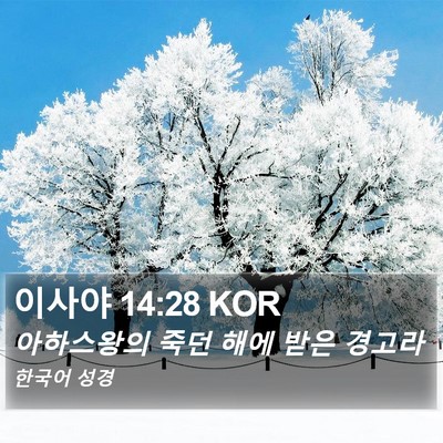 이사야 14:28 KOR Bible Verse Image