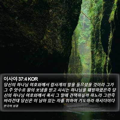 이사야 37:4 KOR Bible Verse Image