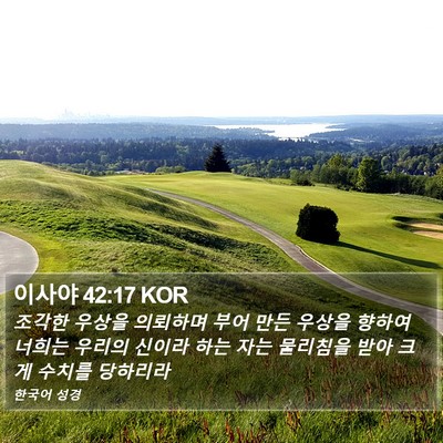 이사야 42:17 KOR Bible Verse Image