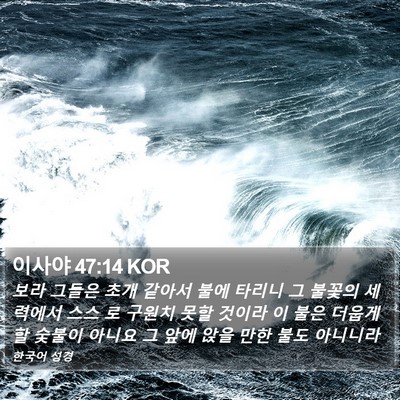 이사야 47:14 KOR Bible Verse Image