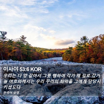 이사야 53:6 KOR Bible Verse Image