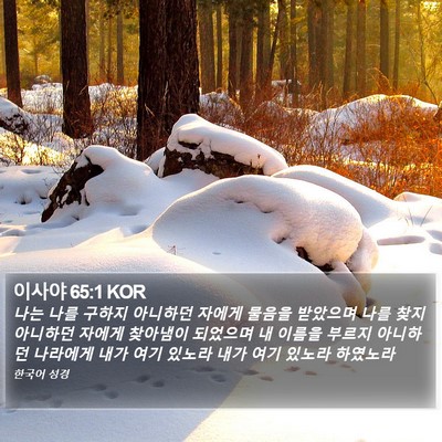 이사야 65:1 KOR Bible Verse Image