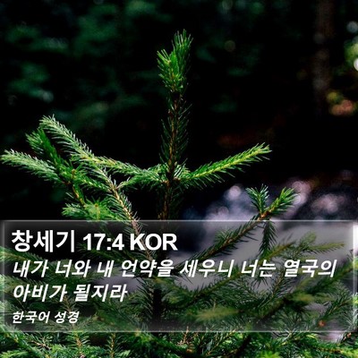 창세기 17:4 KOR Bible Verse Image