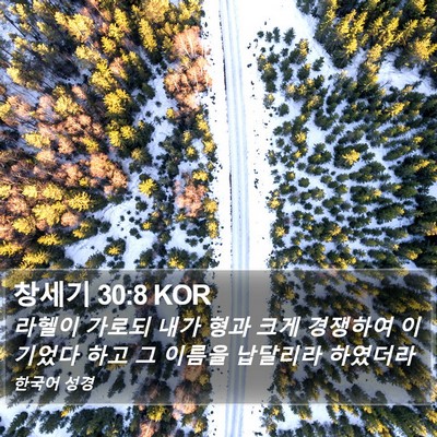창세기 30:8 KOR Bible Verse Image