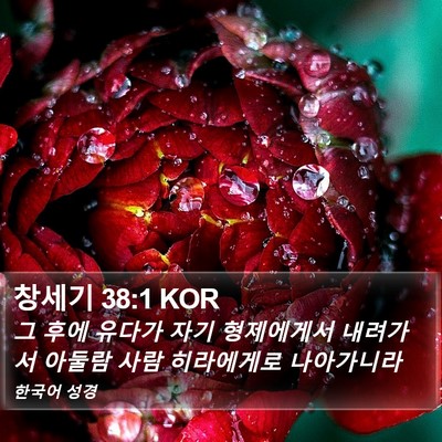 창세기 38:1 KOR Bible Verse Image