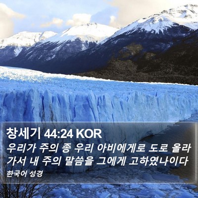 창세기 44:24 KOR Bible Verse Image