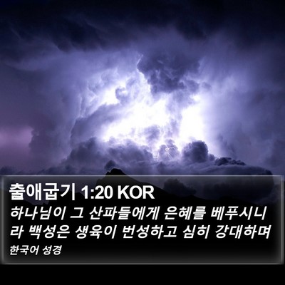 출애굽기 1:20 KOR Bible Verse Image