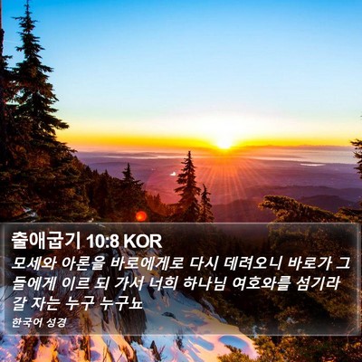 출애굽기 10:8 KOR Bible Verse Image