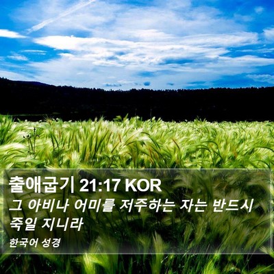 출애굽기 21:17 KOR Bible Verse Image