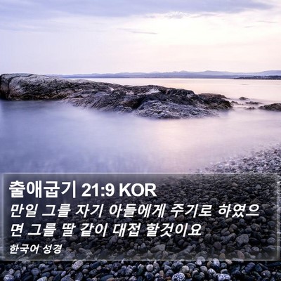 출애굽기 21:9 KOR Bible Verse Image