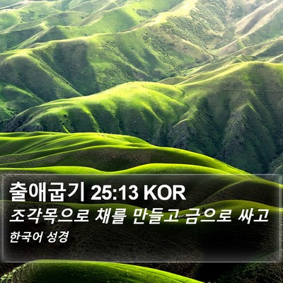 출애굽기 25:13 KOR Bible Verse Image