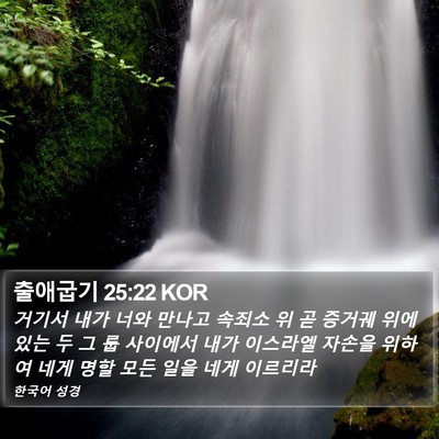 출애굽기 25:22 KOR Bible Verse Image