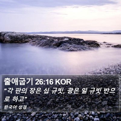 출애굽기 26:16 KOR Bible Verse Image