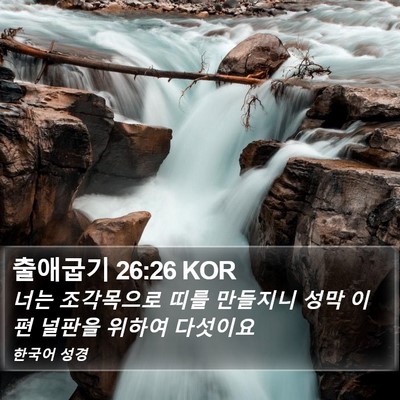 출애굽기 26:26 KOR Bible Verse Image