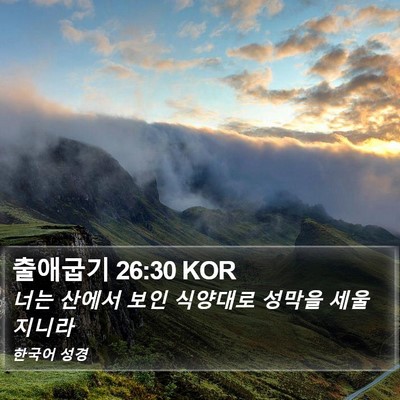 출애굽기 26:30 KOR Bible Verse Image