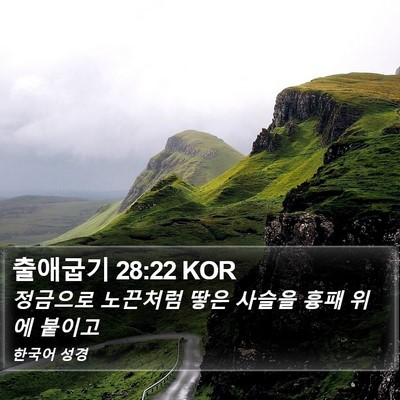 출애굽기 28:22 KOR Bible Verse Image