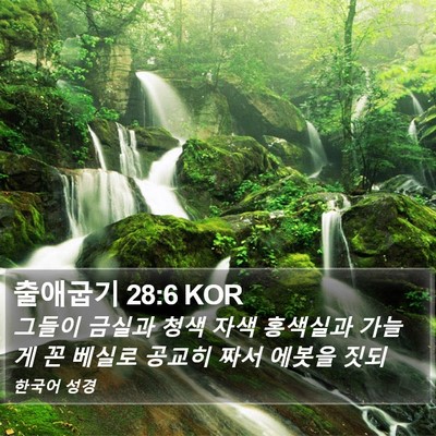 출애굽기 28:6 KOR Bible Verse Image