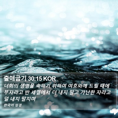 출애굽기 30:15 KOR Bible Verse Image