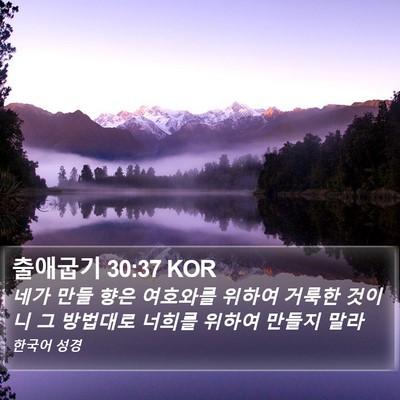 출애굽기 30:37 KOR Bible Verse Image