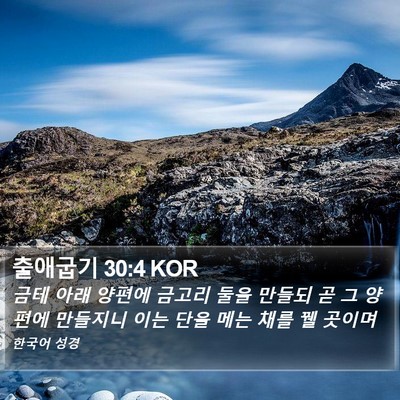 출애굽기 30:4 KOR Bible Verse Image