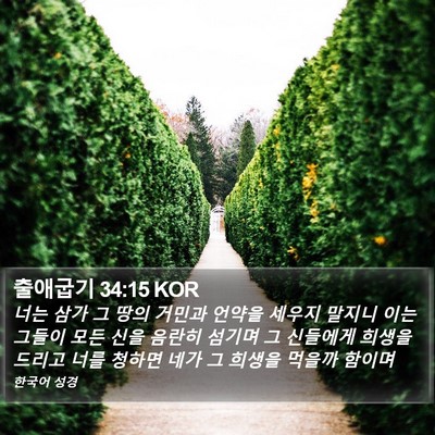 출애굽기 34:15 KOR Bible Verse Image