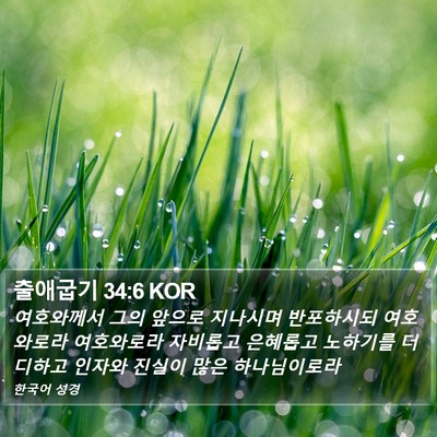 출애굽기 34:6 KOR Bible Verse Image