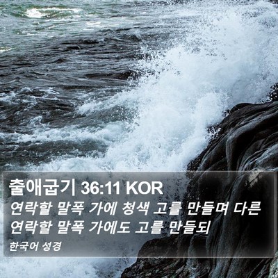 출애굽기 36:11 KOR Bible Verse Image
