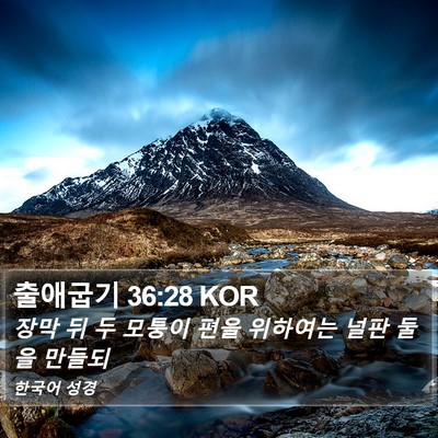 출애굽기 36:28 KOR Bible Verse Image