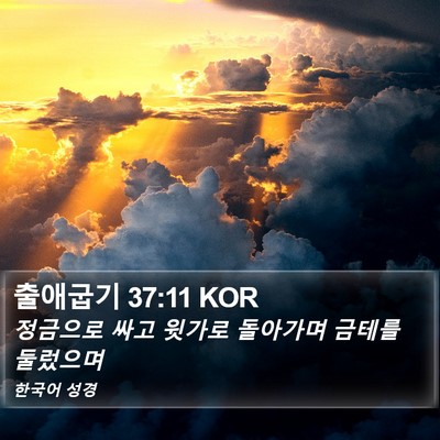 출애굽기 37:11 KOR Bible Verse Image