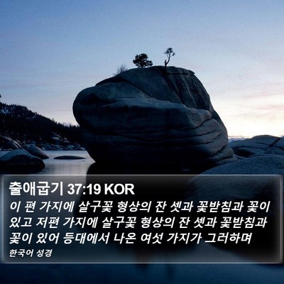 출애굽기 37:19 KOR Bible Verse Image