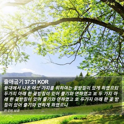 출애굽기 37:21 KOR Bible Verse Image